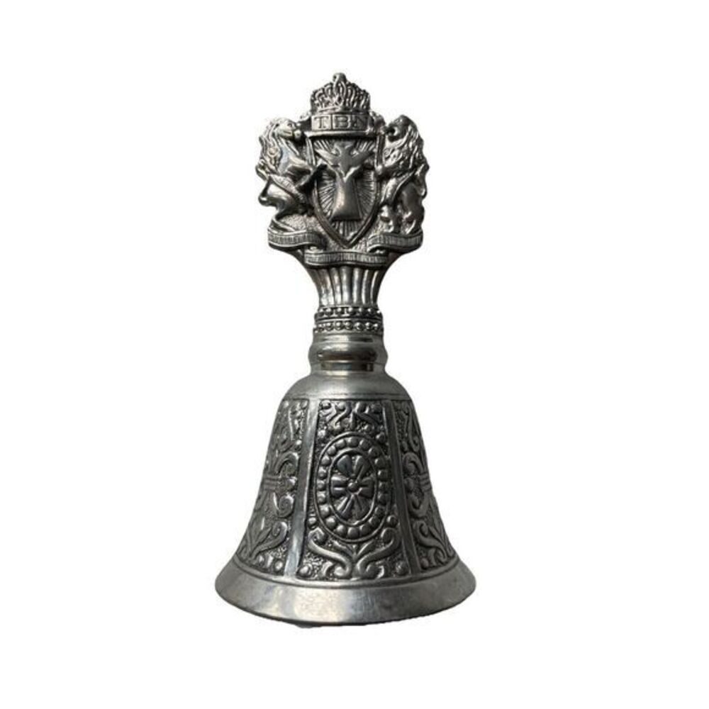 TBN Trinity Broadcasting Network Bethlehem Pewter Silver Tone Bell, Spain‎ 4"